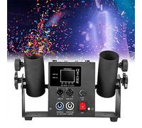 Fog Machine Double Head Confetti Booster 60W Rainbow Effect Confetti Machine Confetti Shooter Launcher W/Dmx512 & Remote Control For Special Event, Parties, Club, Wedding, Concerts
