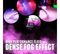 QTX Fog Fluid High Density Smoke Machine Liquid Professional Water-Based Fog Juice for DJ, Stage, Disco, Halloween & Party Fog Effects Clean Low Odour Mist for Most Foggers 5 Litres