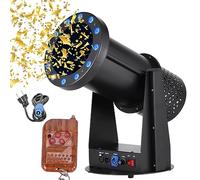 Fog Machine Professional Confetti Machine 1500W Rgb Confetti Launcher Cannon Machine With Dmx512 & Remote Control, 7M Jet Height, Adjustable Angle, For Special Event, Parties, Club, Concerts