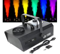 Fog Machine Smoke Fog Machine, Rgb 9 Led Lights Vertical Spray Remote Control For Club, Parties, Weddings And Holidays Co2 Smoke Fog Machine