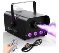 Fog Machine, UKing Smoke machine with Wireless Remote Control, 500 WATT Stable and Portable, Suitable for Party, Disco Dj Effect, Christmas, Wedding Celebrations and Stage Performances(500W Black)