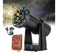 Fog Machine Upgrade Rgb Confetti Machine 1500W Confetti Launcher Cannon Machine With 12 Led Lights, 7M Jet Height, Dmx512 & Remote Control, Adjustable Angle, For Special Event, Parties, Club