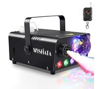 Fog Machine with Disco Lights 600W Smoke Machine with Disco lights, 2300 CFM Spray, Remote Control, Perfect for Halloween, Christmas, Wedding, Party, Club, DJ Stage Effect