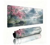 Fog Mouse Pad Large 800x300x3mm Desk Mat Landscape Gaming Mouse Pad Table Protector Non-Slip Rubber Base for Stable Grip on Smooth Surfaces Wear-Resistant Mousepad for Computers, Laptop, PC W1-471