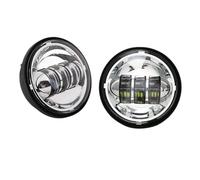 Fog Passing Lights 4.5"inch Motorcycle LED Fog Light 4.5" Auxiliary Passing Lamps For Electra For Glide For Ultra For Limited For FLHTK 2010-2016(Chrome no halo)