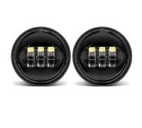 Fog Passing Lights 4.5"inch Motorcycle LED Fog Light 4.5" Auxiliary Passing Lamps For Electra For Glide For Ultra For Limited For FLHTK 2010-2016(Black no halo)