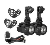 Fog Passing Lights LED Auxiliary Lamp 6000K Super Bright Fog Driving Light Kits Lighting Bulbs DRL For BMW K1600 R1200G Motorcycle(A Set Relay)