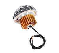 Fog Passing Lights Motorcycle Headlight LED Projector Lens DC 12-60V Aluminum Alloy Waterproof Angel Devil Eye 3 Modes Strobe Light High Brightness