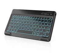 FOGARI Bluetooth Keyboard 12" - Rechargeable Backlit Wireless Keyboard for iPad Pro/Galaxy Tab Plus Ultra/Xiaomi Redmi Pro/Lenovo IDEA/Honor Pad 12" 13" 14" IOS/Android/Wins - Black