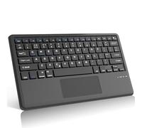 FOGARI Bluetooth Keyboard 12" - Rechargeable Trackpad Wireless Keyboard for iPad Pro/Galaxy Tab Plus Ultra/Xiaomi Redmi Pro/Lenovo IDEA/Honor Pad 12" 13" 14" IOS/Android/Wins - Black