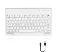 FOGARI Bluetooth Keyboard 12" - Rechargeable Wireless Keyboard for iPad Pro/Galaxy Tab Plus Ultra/Xiaomi Redmi Pro/Lenovo IDEA/Honor Pad 12" 13" 14" IOS/Android/Wins, Black