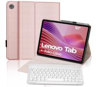 FOGARI Case Keyboard for Lenovo Tab 10.1 Inch 2025/Tab K10 2nd Generation，Detachable Bluetooth UK Version Keyboard for Lenovo Tab 10.1 Inch 2025 TB-311FU/311XU, Pink