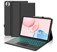 FOGARI Case with Keyboard for Honor Pad 10 2025/Honor Pad 20 2026 12.1 Inch | Keyboard Case Magnetic Removable Bluetooth for Honor Pad 10/20 with Trackpad and 7 Colours Lighting, Dark Green