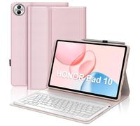 FOGARI Case with Keyboard for Honor Pad 10 2025/Honor Pad 20 2026 12.1 Inch | Keyboard Case with Pen Holder for Honor Pad 10/20 with Magnetic Removable Bluetooth Keyboard and Soft TPU Case, Pink
