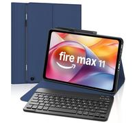 FOGARI Keyboard Case for Fire Max 11 2023 11'' tablet, Case for Fire Max 11(13th Generation), Detachable Bluetooth UK Version Keyboard, Dark Blue