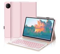 FOGARI Keyboard Case for Honor Magic Pad 2 Tablet 12.3 Inch, 7 Colours Lighting, German QWERTZ Keyboard with Magnetic Removable Bluetooth for Magic Pad 2 Tablet 12.3 Inch, Pink
