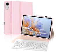 FOGARI Keyboard Case for Honor Pad V9 11.5 inch 2025, Detachable Bluetooth UK Layout Keyboard for HONOR Pad V9 2025 11.5", Pink