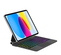 FOGARI Keyboard Case for iPad 10th Generation 2022 10.9"/11th Generation A16 2025 11", Multi Touch Trackpad, QWERTZ Germany Magnetic Stand Magic Type Keyboard, Black