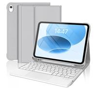 FOGARI Keyboard Case for iPad A16 11th Generation 2025/10th Generation 10.9" 2022, Case for iPad 10th/11th Generation A16, Multi-Touch Keyboard, UK Layout Bluetooth Detachable Trackpad, Grey
