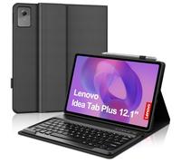 FOGARI Keyboard Case for Lenovo Idea Tab Plus 12.1 inch 2025/Lenovo Tab K12, Detachable Bluetooth Wireless UK Layout Keyboard for Lenovo Idea Tab Plus 12.1"/K12 TB361FU/TB361ZU, Black