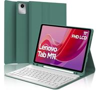 FOGARI Keyboard Case for Lenovo Tab M11 11 Inch 2024, QWERTZ German Keyboard with Magnetic Removable Bluetooth for Lenovo Tab M11 (TB330FU / TB330XU), Dark Green