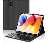 FOGARI Keyboard Case for Xiaomi Redmi Pad 2 Pro 12.1" 2025,Xiaomi Poco Pad 12.1 inch/Pad Pro 2024,Slim Magnetic Wireless Detachable Tablet Keyboard,with Pencil Holder,Black
