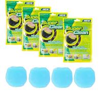 FOGARI Keyboard Cleaner 4 Pack, Magic Sticky Gel Putty Flexible Cleaning Kit - Reusable Car Interiors Cleaning Putty Slime Universal Dust Cleaner for PC Keyboard,Laptop,MacBook,Camera,Printer (Blue)