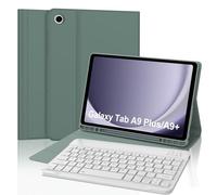 FOGARI Samsung Galaxy Tab A9 Plus / A9+ Keyboard Case - UK Layout Detachable Bluetooth Keyboard Slim Smart Cover for Samsung Galaxy Tab A9 Plus/A9+ 11 inch 2023, Dark Green
