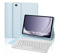 FOGARI Samsung Galaxy Tab A9 Plus / A9+ Keyboard Case - UK Layout Detachable Bluetooth Keyboard Slim Smart Cover for Samsung Galaxy Tab A9 Plus/A9+ 11 inch 2023, Blue