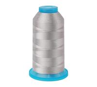 FOGAWA Bonded Nylon Sewing Thread 1200 Meters Grey Sewing Thread 210D/3 Strong Upholstery Threads Polyester Thread for Leather Jeans Canvas Tarp Tent Beading