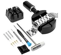 Fogbush Watch Link Removal Kit，Watch Strap Removal Tool for Chain Adjustment,Bracelet Chain Pin Remover Include Adjuster Repair Watch Link,Pin Remover, Hammer,Punch Pins