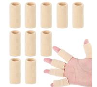 Fogcosy 10 Pcs Finger Sleeves Protectors, Thumb Splint, Finger Protectors, Fingers Splint for Goalkeeper, Tennis, Baseball, Basketball Sport