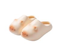 Fogcroll Cute Kitten Slippers Lightweight Waterproof Shoes with Non-Slip Cat Paw Soles Cushioned Indoor Slip-On Shoes Gift for Cat Lovers
