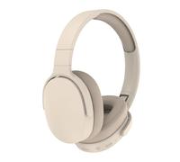Fogcroll Headphone Bluetooth-compatible 5.1 Wireless Over Ear Music Headset HD-compatible Calling HiFi Practical Support Card Insertion Beige