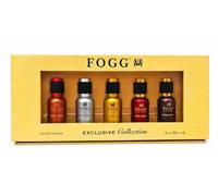 FOGG Exclusive Scent Eau de Parfum Discovery Set - 5 x 15ml | Intense Aromatic, Oud, Amber, Oriental & Wood