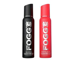 Fogg Napoleon(Red) Marco(Black) Fragrance Body Spray Deo 120Ml - Pack Of 2 by Fogg