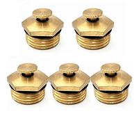 Fogging Spray Head, 5 pcs 1/2 inch Adjustable Brass Misting Nozzle for Outdoor Irrigation
