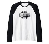 Foggy Bottom Washington, D.C. - Official Foggy Bottom DC Raglan Baseball Tee