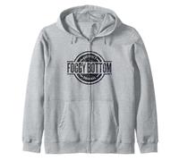 Foggy Bottom Washington, D.C. - Official Foggy Bottom DC Zip Hoodie