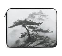 Foggy Mountain Pine Tree Laptop Sleeve Case 17inch, Shockproof Protective Case, 10-17 Inch Computer Sleeve, Water Resistant Laptop Briefcase for Men Women Compatible with MacBook Air/Notebook/Tablet