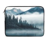 Foggy Mountains Landscape Laptop Sleeve Case 15inch, Shockproof Protective Case, 10-17 Inch Computer Sleeve, Water Resistant Laptop Briefcase for Men Women Compatible with MacBook Air/Notebook/Tablet