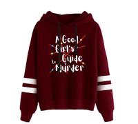 FOGIMEIGB A Good Girl's Guide to Murder Pullovers Hoodies Unisex Pocketless Sweatshirts Casual Longsleeve (XL,Red)