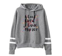 FOGIMEIGB A Good Girl's Guide to Murder Pullovers Hoodies Unisex Pocketless Sweatshirts Casual Longsleeve (XXL,Gray)