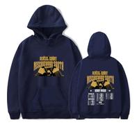 FOGIMEIGB Denzel Curry 2025 World Tour Hoodies Hip Hop Sweatshirt Fashion Pullover for Men Casual Wear (XL,Navy)