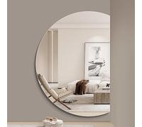 Fogless Dimmable Smart Dressing Mirror3 Color Backlit Full Length Frameless Mirror for Living Room Bathroom Entryway47in/120cm SemiCircle Design