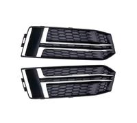 Foglight Lamp Grilles Cover Compatible With A4 B9 2016 2017 2018 Pair Car Chrome Honeycomb Front Bumper Fog Light Grille Lower Grill Cover Repair Accessories