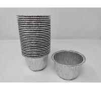 Foglish Home & Garden 50 x 1/2lb Aluminium Foil Pudding Basins Dish Bake Oven Cook Bread Strong 82 x 46 x 53 mm