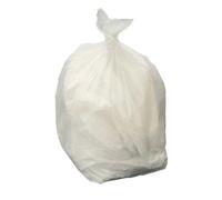 Foglish Home & Garden Heavy Duty Refuse Sacks, White, 18x29x38 inches (45.7x73.7x96.5cm) 90 Litre Capacity, Plastic Bin Bags (50)