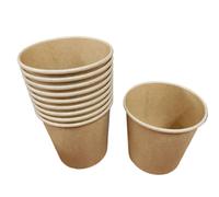Foglish Home & Garden Kraft Soup Containers, 12oz Food Storage Pots, 350ml Disposable Takeaway Tubs, Ice Cream, Brown (50)