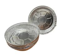 Foglish Home & Garden Premium Disposable Aluminium Foil Pie Dishes, Round 20cm x 2.2cm, BBQ Oven Air Fryer Compatible Tart Flan Baking Trays (10)